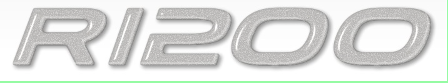 2 ADESIVI in RESINA GEL SCRITTE R1200 compatibili per MOTO BMW GS - Stickers 3D