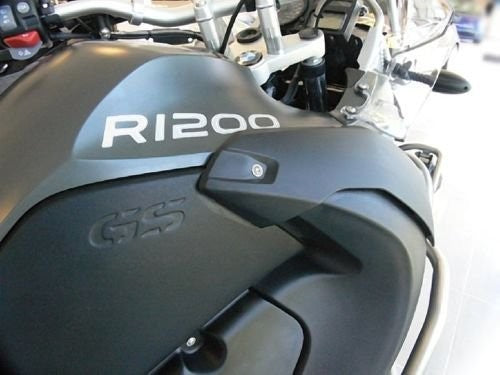2 ADESIVI in RESINA GEL SCRITTE R1200 compatibili per MOTO BMW GS - Stickers 3D