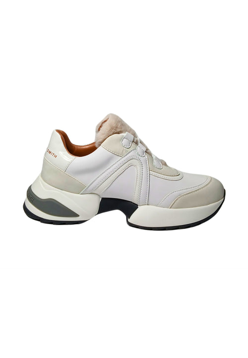 ALEXANDER SMITH Scarpe Donna Alexander Smith Marble Woman-White con pelliccia da donna