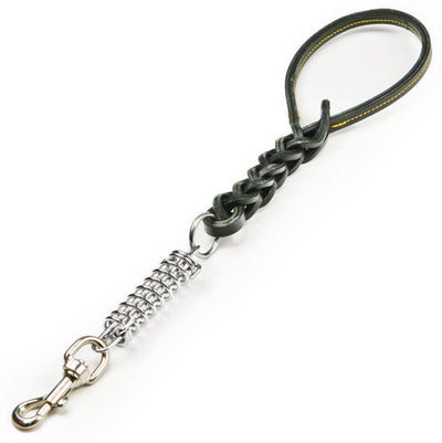 Utilia Pet Guinzaglio In Cuoio Tripla Treccia Con Molla Cm. 50 Col. Assortiti