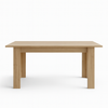 Tavolo Gliese con gambe e piano in MDF, design moderno, per arredo interno 137/185 x 90 h 76 cm