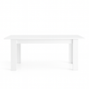 Tavolo Gliese con gambe e piano in MDF, design moderno, per arredo interno 137/185 x 90 h 76 cm