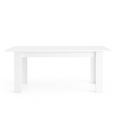 Tavolo "Gliese" con gambe e piano in MDF, design moderno, per arredo interno 137/185 x 90 h 76 cm