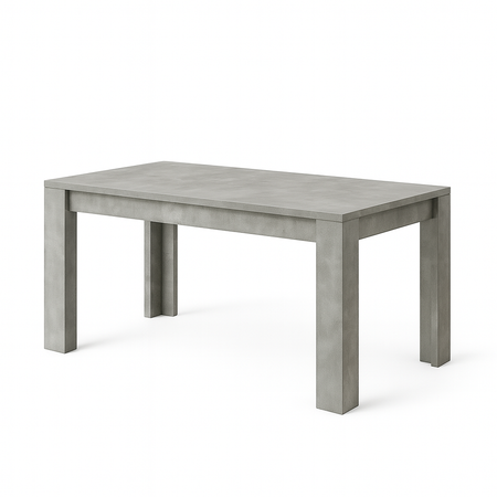 Tavolo "Gliese" con gambe e piano in MDF, design moderno, per arredo interno 137/185 x 90 h 76 cm