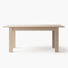 Tavolo Gliese con gambe e piano in MDF, design moderno, per arredo interno 137/185 x 90 h 76 cm
