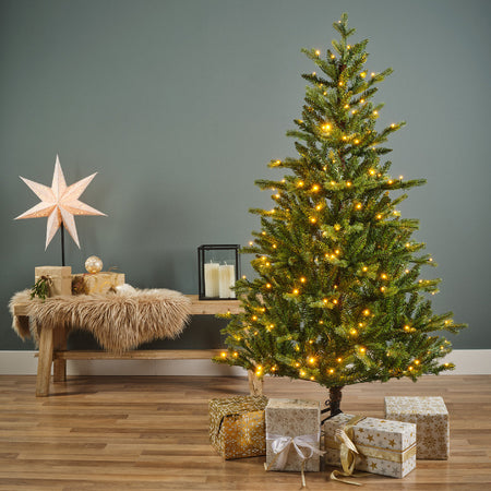 Albero di natale "Allison" con Led  in PE Effetto Real Touch + PVC Altissima qualità