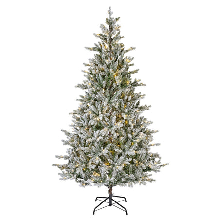 Albero di natale "Allison innevato" con Led  in PE Effetto Real Touch + PVC Altissima qualità