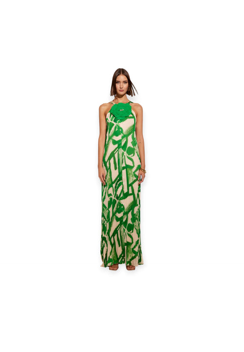 CARLA RUIZ Abito Donna 51679 lungo plisse' da donna