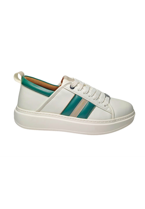 ALEXANDER SMITH Scarpe Uomo Alexander Smith Eco-Wembley Man-White Green Grey da uomo