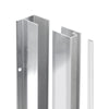 Coppia Profili Per Fissaggio A Muro Per Walk-In Essential- H 190 Cm - Cromo- Dhimp- Pezzi 1
