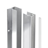 Coppia Profili Per Fissaggio A Muro Per Walk-In Essential- H 190 Cm - Cromo- Dhimp- Pezzi 1