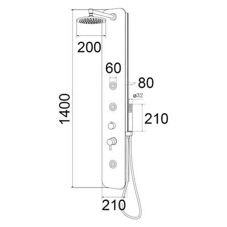 Parete Attrezzata Multifunzione Mod. Bali- Bianco Lucido- Dh- Pezzi 1