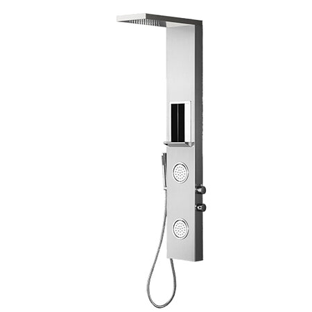 Parete Attrezzata Multifunzione Mod. Zante- Acciaio Inox Spazzolato- Dh- Pezzi 1