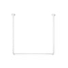 Bastone Per Tenda Doccia Doccia 3 Lati In Alluminio Bianco- Bianco 80X80X80 Cm- Spire- Pezzi 1