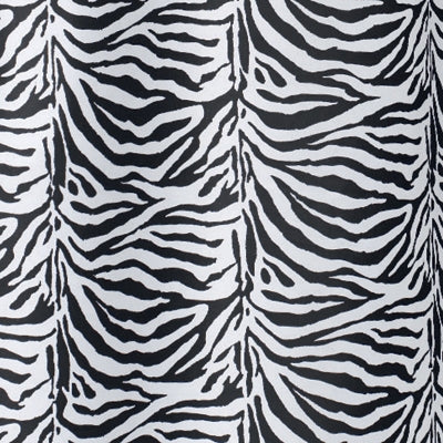 Tenda Per Doccia 2 Lati In Tessuto Cm. 180 X 200 Mod. Zebra Nero- Dh- Pezzi 1