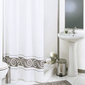 Tenda Per Doccia In Tessuto Mod. Ricciolo- Cm 180X200- Dh- Pezzi 1
