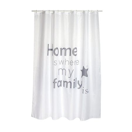 Tenda Per Doccia In Tessuto Poliestere Home- Cm 180X200- Spire- Pezzi 1