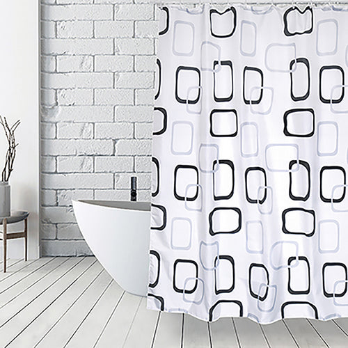 Tenda Per Doccia Tessuto In Poliestere Vintage- Cm 180X200- Spire- Pezzi 1