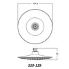 Soffione Doccia Propus- Cromo - Diam. 200 Mm- Dh- Pezzi 1