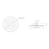 Soffione Doccia Tondo Ultra Slim Acciaio Inox- Diam. 250 Mm- Dh- Pezzi 1
