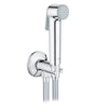 Set Con Idroscopino + Flessibile + Supporto Tempesta F- Cromo- Grohe- Pezzi 1