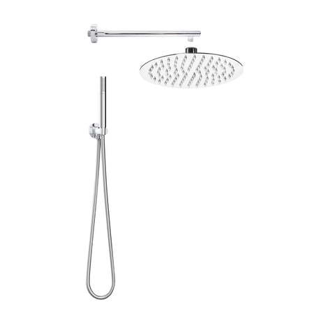 Kit Soffione Doccia Tondo Slim Top Line- Cromo Lucido- Metaf- Pezzi 1