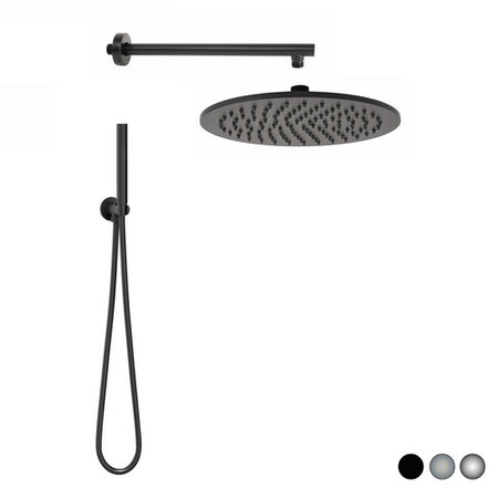 Kit Soffione Tondo Seven- Spazzolato- Metaf- Pezzi 1