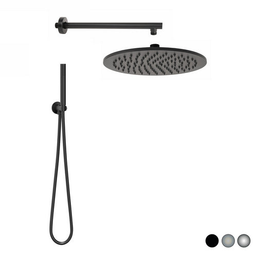 Kit Soffione Tondo Seven- Spazzolato- Metaf- Pezzi 1