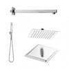 Kit Soffione Doccia Restyling Smart- Quadrato- Cromo Lucido- Metaf- Pezzi 1