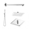 Kit Soffione Doccia Restyling Smart- Quadrato- Cromo Lucido- Metaf- Pezzi 1