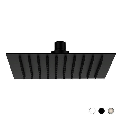 Soffione Slim Quadro- Nero Opaco Cm 30 X 30- Remer- Pezzi 1