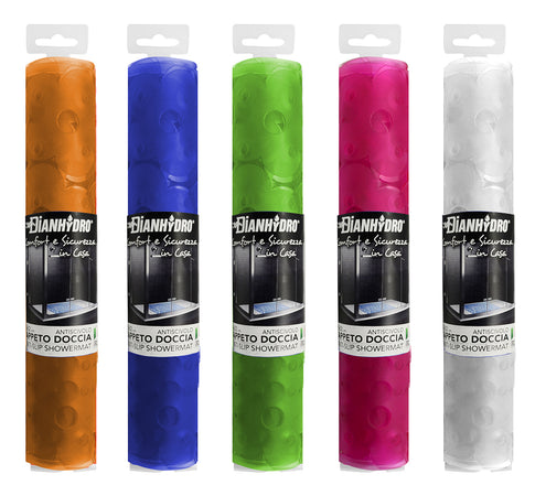 Tappeto Antiscivolo Per Doccia Angolo Mod. Margherita Cm 59X59- Fucsia- Dh