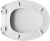 Sedile Wc Universale Tecnoplast Atlantico Cerniere Pvc- Bianco- Bemis- Pezzi 1
