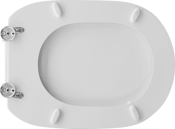 Sedile Wc Per Cesame Vaso Belle Epoque Bianco Forma 6- Bianco- Cw- Pezzi 1