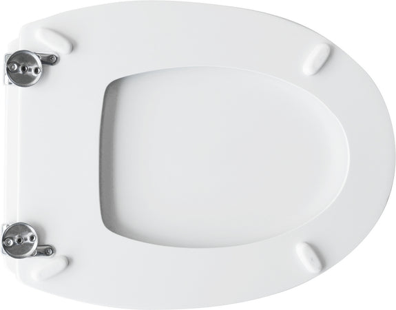 Sedile Wc Per Cesabo Vaso Exel Forma 4- Bianco Cerniere A Passanti- Cw- Pezzi 1