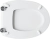 Sedile Wc Per Cesabo Vaso Exel Forma 4- Bianco - Cerniera C Espansione- Cw- Pezzi 1