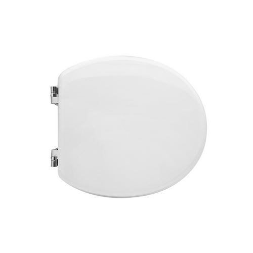 Sedile Wc Per Dolomite Vaso Asilo Forma 2- Bianco - Cerniere A Passanti- Cw- Pezzi 1