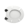 Sedile Wc Per Dolomite Vaso Asilo Forma 2- Bianco - Cerniere A Passanti- Cw- Pezzi 1