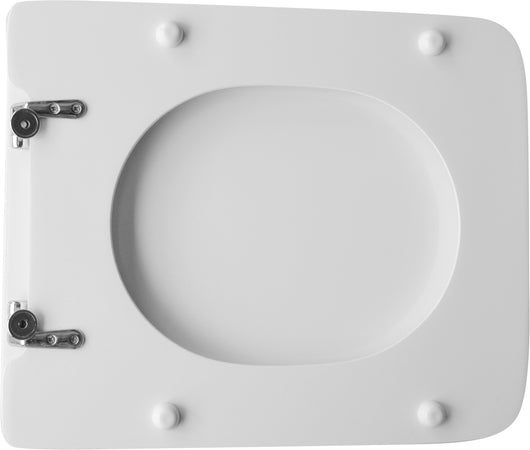 Sedile Wc Per Dolomite Vaso Ebla Forma 8- Bianco Cerniere C Espansione- Cw- Pezzi 1