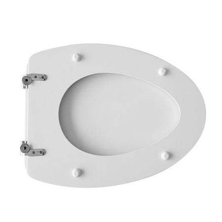 Sedile Wc Per Disegno A Vaso Ovo Forma 4- Bianco - Cerniere C Espansione- Cw- Pezzi 1