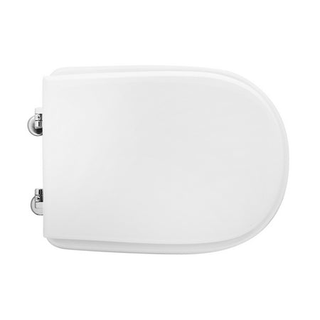 Sedile Wc Per Facis Vaso Ginevra Forma 6- Bianco - Cerniere A Passanti- Cw- Pezzi 1