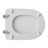 Sedile Wc Per Gravena Vaso Garbo Forma 7- Bianco - Cerniere A Passanti- Cw- Pezzi 1