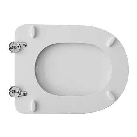 Sedile Wc Per Gravena Vaso Garbo Forma 7- Bianco - Cerniere A Passanti- Cw- Pezzi 1