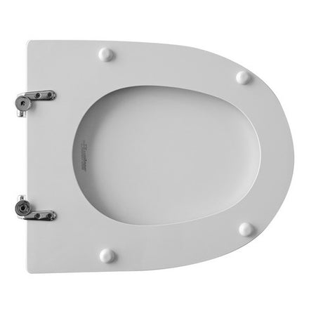 Sedile Wc Per Hatria-Spea Vaso Lara Forma 4- Bianco - Cerniere C Espansione- Cw- Pezzi 1