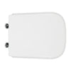 Sedile Wc Nero Ceramica Vaso Aliseo Forma 8- Bianco Cerniere C Espansione- Cw- Pezzi 1