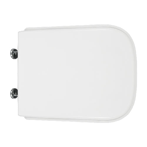 Sedile Wc Nero Ceramica Vaso Aliseo Forma 8- Bianco Cerniere C Espansione- Cw- Pezzi 1