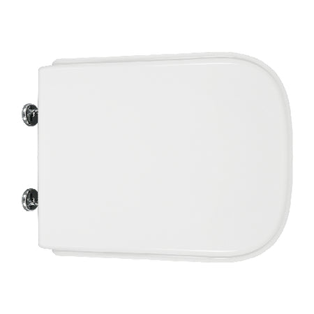 Sedile Wc Nero Ceramica Vaso Aliseo Forma 8- Bianco Cerniere C Espansione- Cw- Pezzi 1