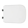 Sedile Wc Nero Ceramica Vaso Aliseo Forma 8- Bianco Cerniere C Espansione- Cw- Pezzi 1