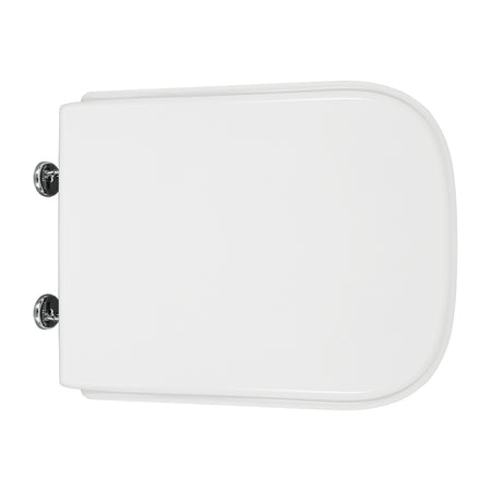 Sedile Wc Nero Ceramica Vaso Aliseo Forma 8- Bianco Cerniere C Espansione- Cw- Pezzi 1