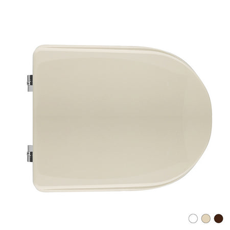 Sedile Wc Per Pozzi Ginori Vaso Atena Forma 7- Champagne Cerniere A Passanti- Cw- Pezzi 1